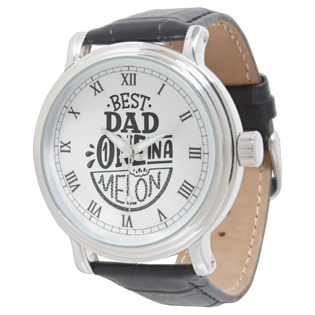 MONTRE MEILLEUR PAPA UN DANS UN MELON (Incliné)