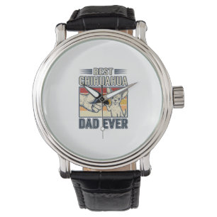 Montre Meilleur père Chihuahua de tous les temps Design d