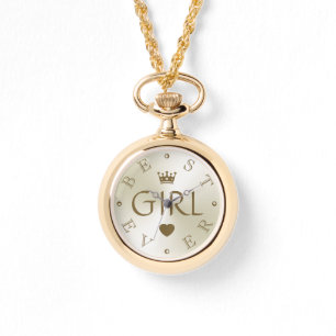 Montre MEILLEURE FILLE JAMAIS Gold Gradient