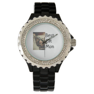 Montre Meilleure maman chat papa ajouter chat photo nom c
