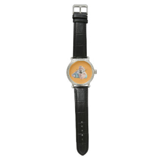Montre Meilleure Maman Horloge Ronde Chat