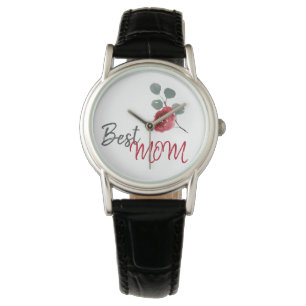 Montre Meilleure maman mère`s Day Photo Floral