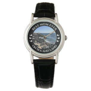 Montre Meilleure maman Océan Atlantique Vagues de la mer 