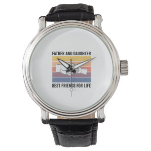 Montre Meilleurs amis pour la vie père fille vintage Desi