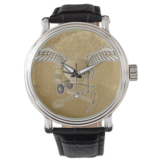 Montre Mélangeur en béton beige (devant)