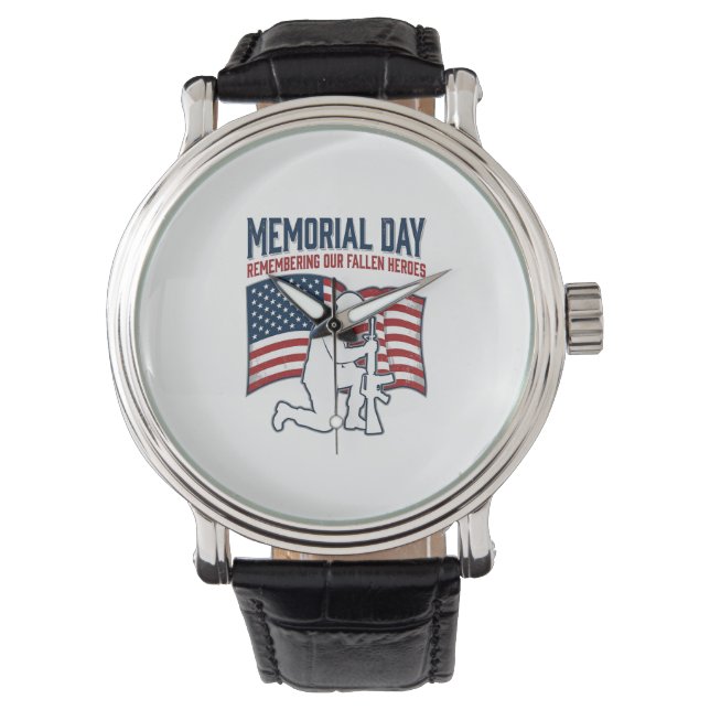 Montre Memorial Day Fallen Heroes Patriotic Soldier Shirt (devant)