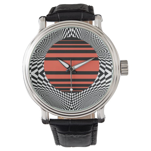 Montre Memphis OpArt (devant)