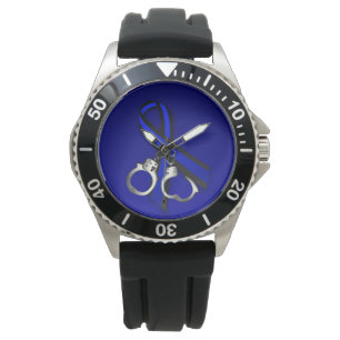 Montre Menottes minces de ruban de Blue Line