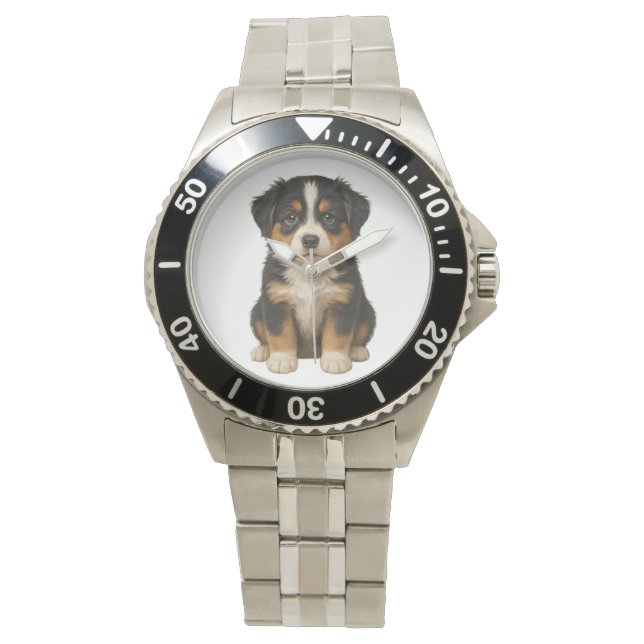 Montre Men's Australian Shepherd SS Bracelet Watch (devant)