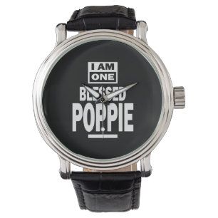 Montre Mens I Am One Blessé Poppie Fête des pères Cadeau