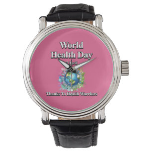 Montre Merci à Health Warriors. Journée mondiale de la sa