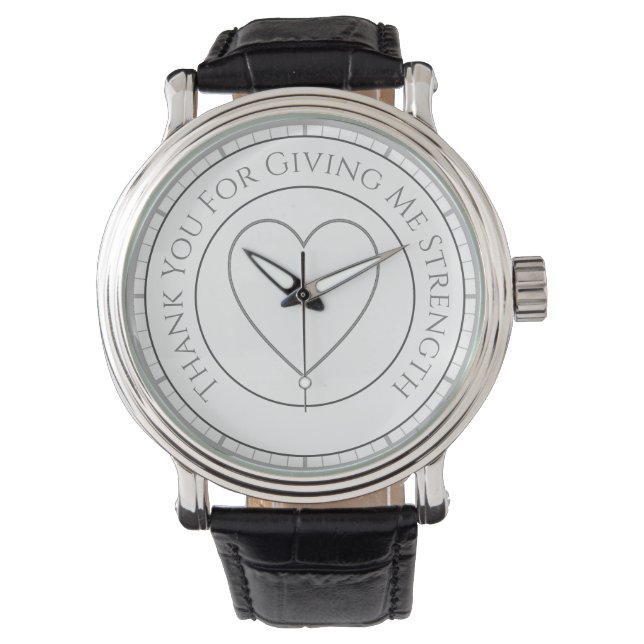 Montre Merci de m'avoir donné de la force - Cadeau (devant)