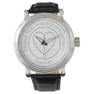 Montre Merci pour votre gentillesse avec nom - Cadeau