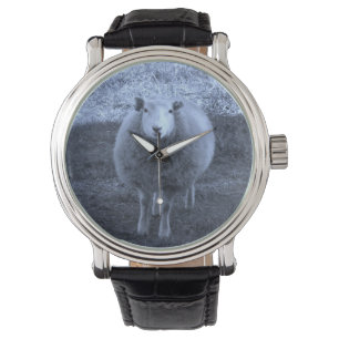 Montre Mère Bleue et Blanc mouton.