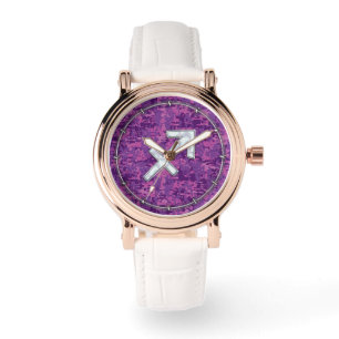 Montre Mère du symbole Pearl Sagittarius Fuchsia Camo