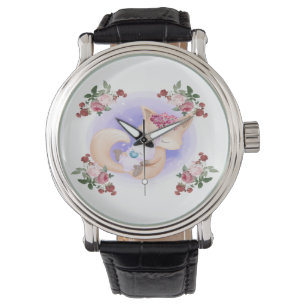 Montre Mère Fox Hug Bébé Lapin Lapin Lapin