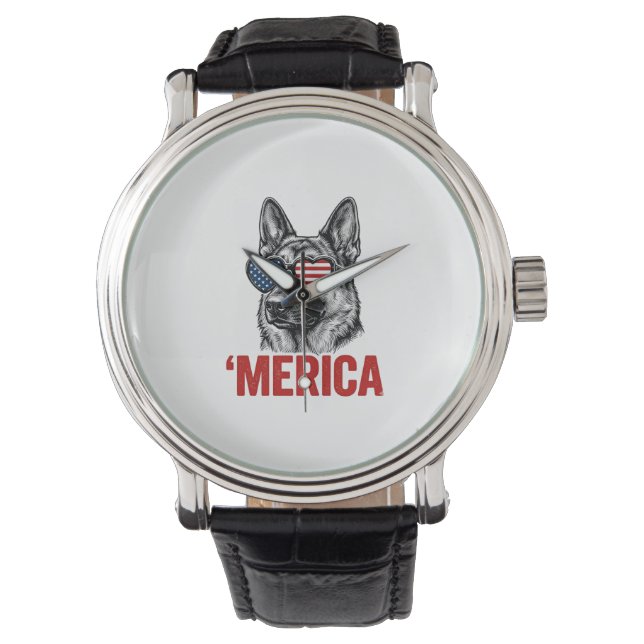 Montre Merica Berger Allemand Drapeau Lunettes de soleil  (devant)