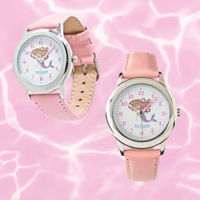 Montre Mermaid Personnalisé Custom Kid's Watch (Créateur téléchargé)