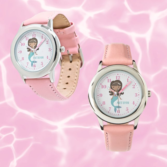 Montre Mermaid Personnalisé Custom Kid's Watch (Créateur téléchargé)