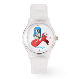 Montre Mermaid Thunder_Cove aux cheveux bleus