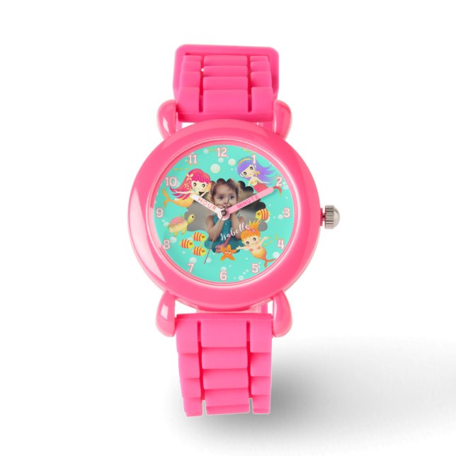 Montre Mermaids Aqua Photo (Recto)