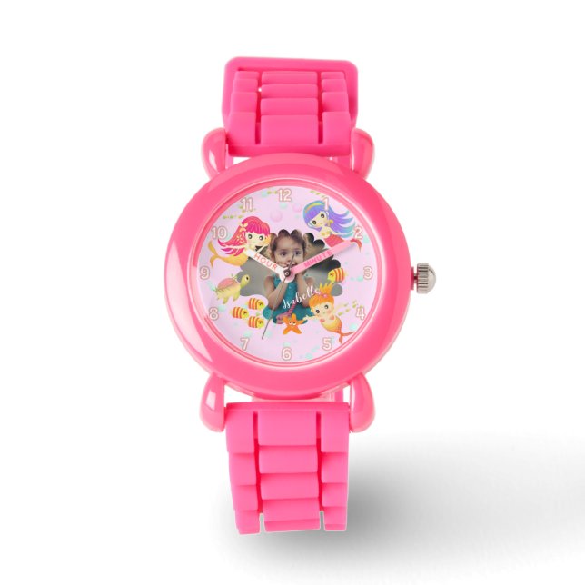 Montre Mermaids rose (Recto)