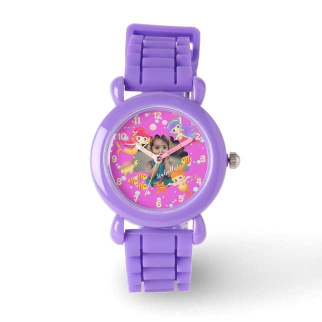 Montre Mermaids Violet Photo (Recto)