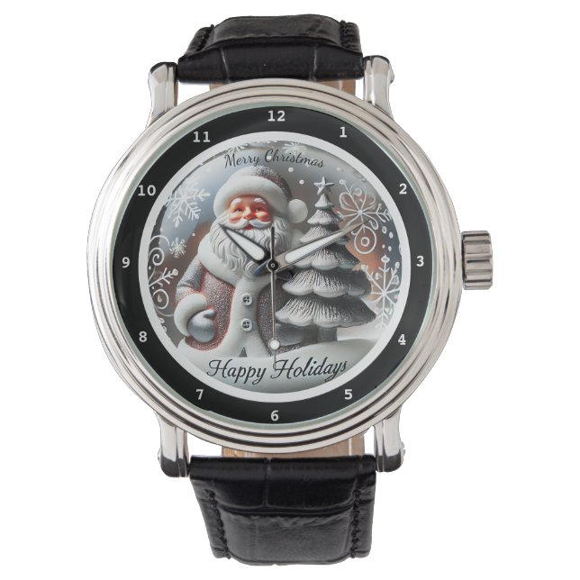 Montre Merry Christmas Santa Claus with Christmas Tree (devant)