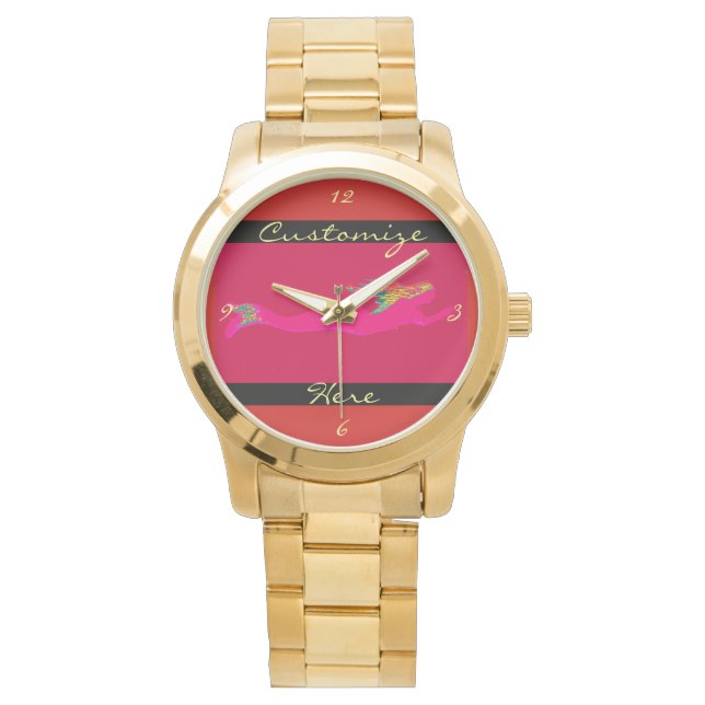 Montre merveille sous-marine rose (devant)