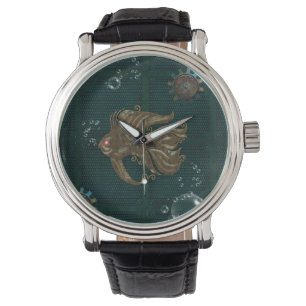 Montre Merveilleux poisson steampunk.