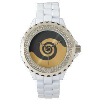 Montre Métal en acier brillant or 2