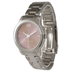 Montre métallique rose-clair d'eWatch de Perfekt