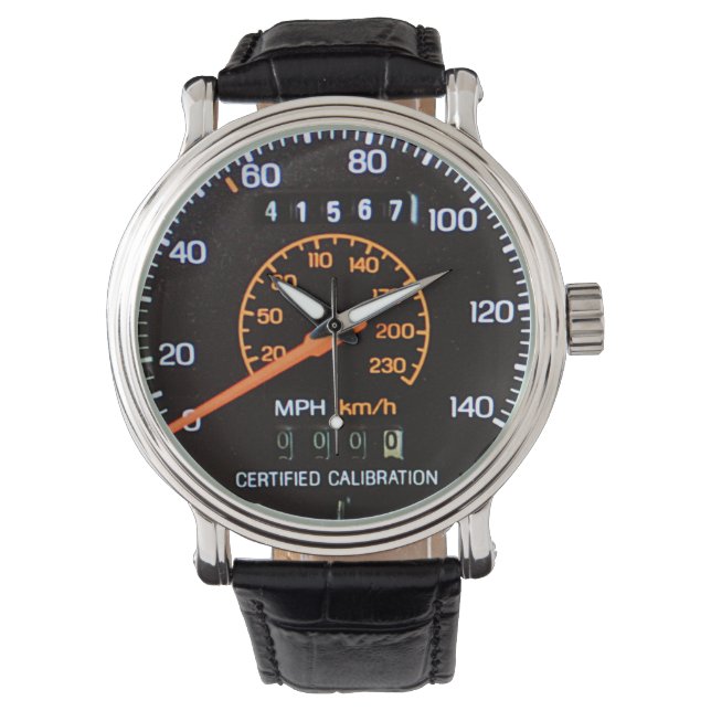 Montre Mid 1980s Classic Sports Car Police Speedometer (devant)