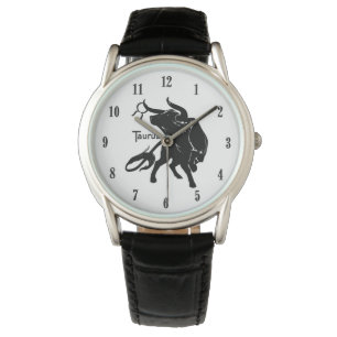 Montre Mighty Taurus the Bull Zodiac chiffres noirs