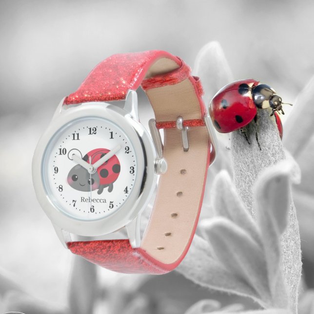Montre mignon amant ladybug ajouter nom Watch (Créateur téléchargé)