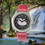 Montre mignon amoureux des cygnes ornithologie<br><div class="desc">mignon amoureux des cygnes ornithologie</div>