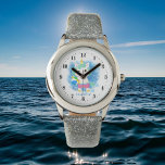 Montre mignon été licorne ajouter nom filles enfant<br><div class="desc">mignon été licorne ajouter nom filles enfants Watch</div>
