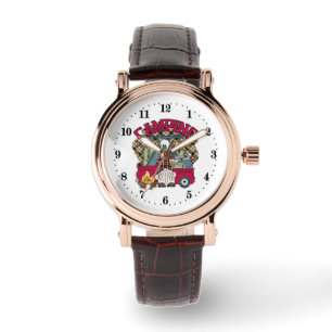 Montre mignon Lieu heureux camping gnome