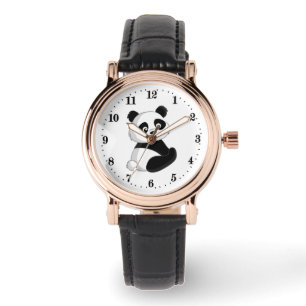 Montre mignonette amatrice d'ours panda Watch