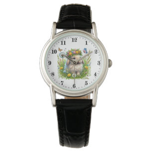 Montre Mignonne amoureux des animaux lapin