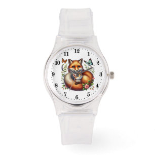 Montre Mignonne amoureux des animaux renard