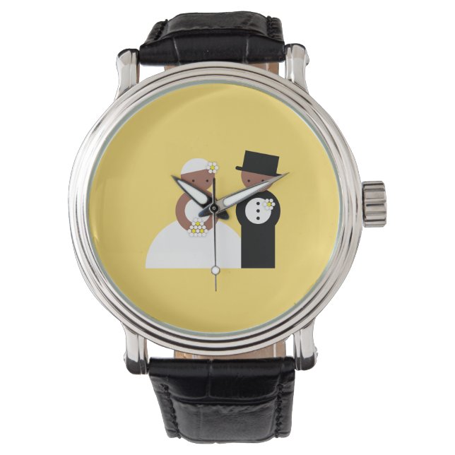 Montre Mignonne couple mariage (devant)