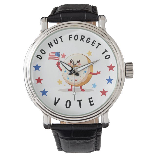 Montre Mignonne Donut n'oublie pas de voter - Elections a (devant)