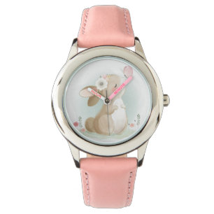 Montre Mignonne Lapin Et Papillon