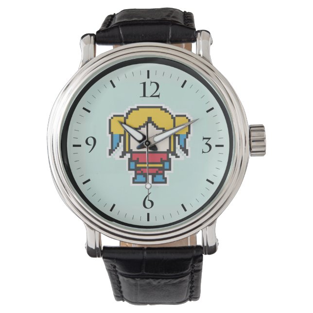 Montre Mignonne méchante fille lancer oreiller (devant)