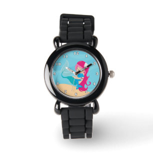 Montre Mignonne plage sirène filles regarder