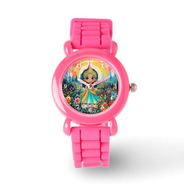 Montre Mignonne Princesse amoureuses filles ajouter le no (Recto)