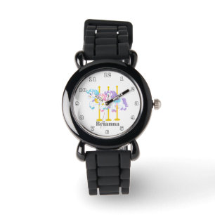 Montre Mignonnes filles ajouter nom carousel cheval ajout