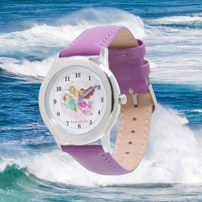 Montre mignonnes filles amatrices sirènes ajouter nom Wat (Créateur téléchargé)