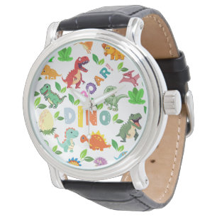 Montre Mignonnes sortes de Dinosaures sans joint